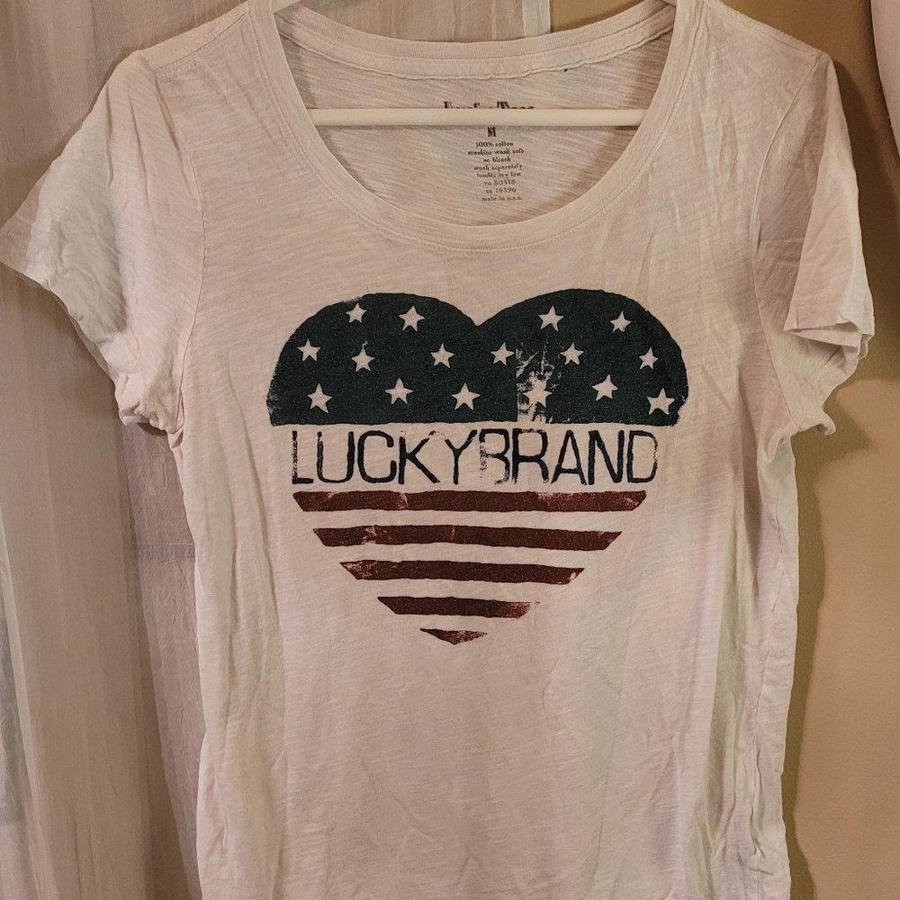Lucky Brand Flag T-shirt